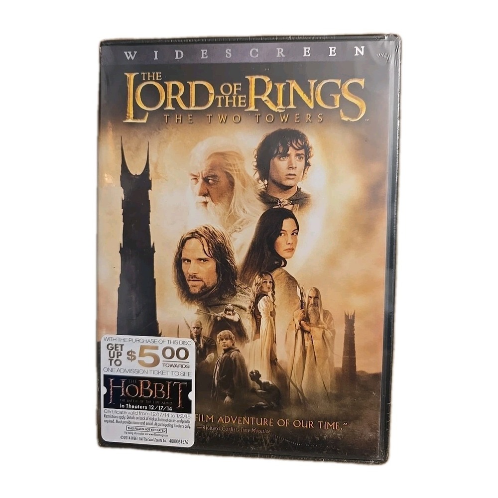 Lord‎ of the Rings: The Two Towers/The Battle of the Five Armies (DVD, 2014,...